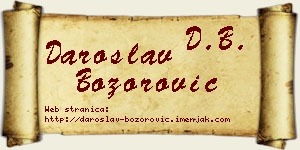 Daroslav Božorović vizit kartica